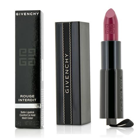 givenchy framboise obscur swatch|Givenchy Frambois Obscur (08) Rouge Interdit Satin Lipstick .